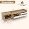 TV Stand for TVs up to 80 Inch Mid Century Modern Entertainment Center with Storage Cabinet-Natural